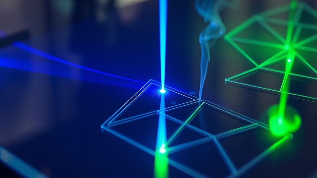 precise material driven laser cutting