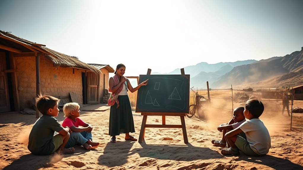 teaching geometry in remote villages