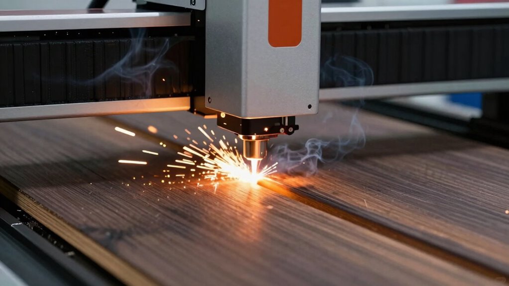 adjust laser settings accordingly