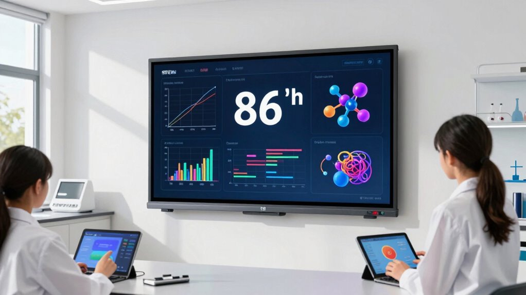clear connected stem display