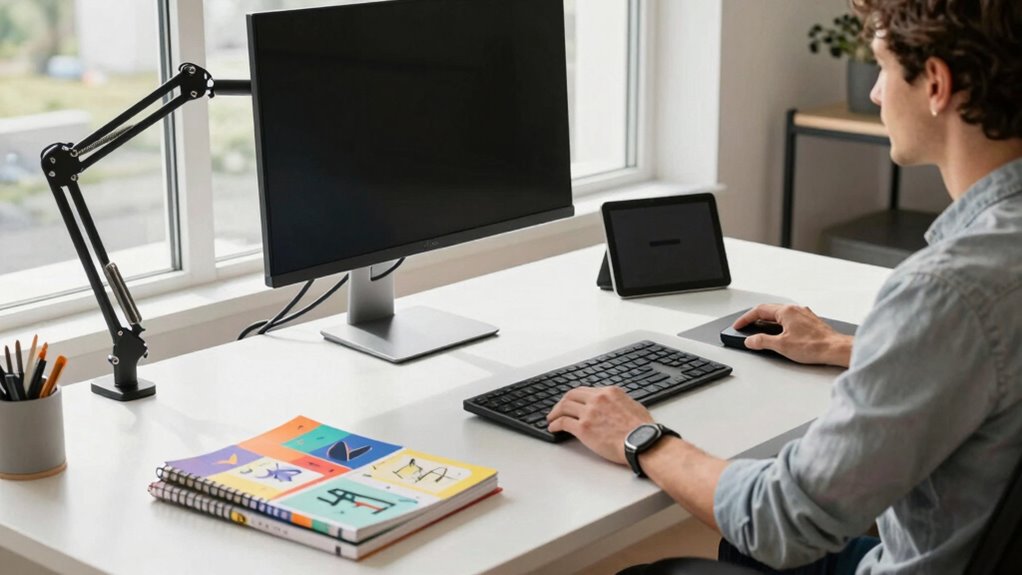 consider desk stability and ergonomics