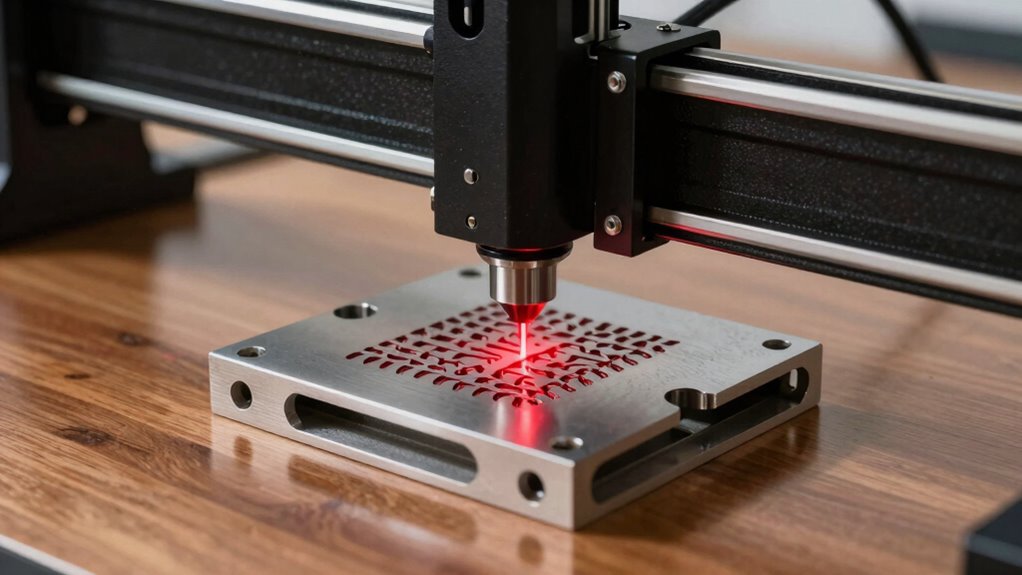 consistent laser engraving setup