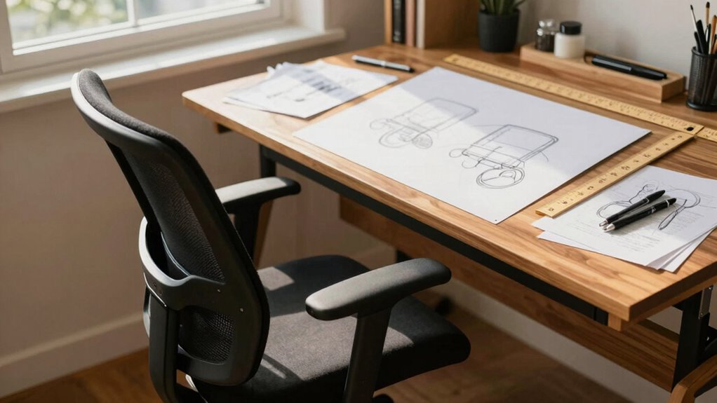 customizable ergonomic drafting chair
