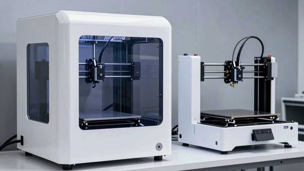 enclosed printers offer safety stability