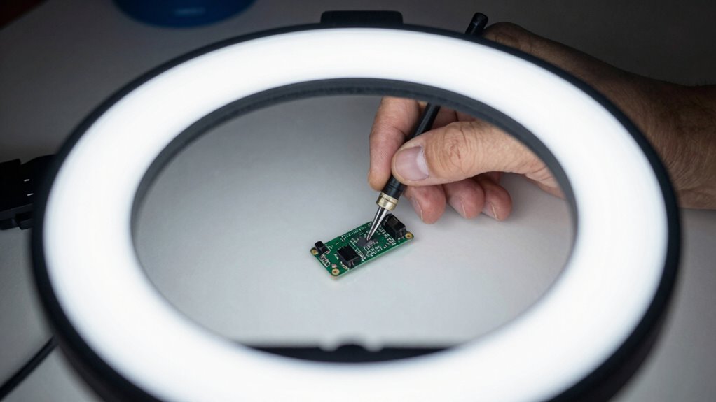 even shadow free inspection lighting