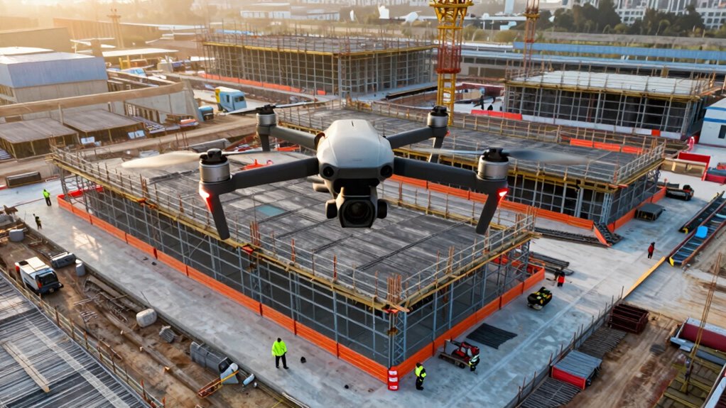key construction drone features