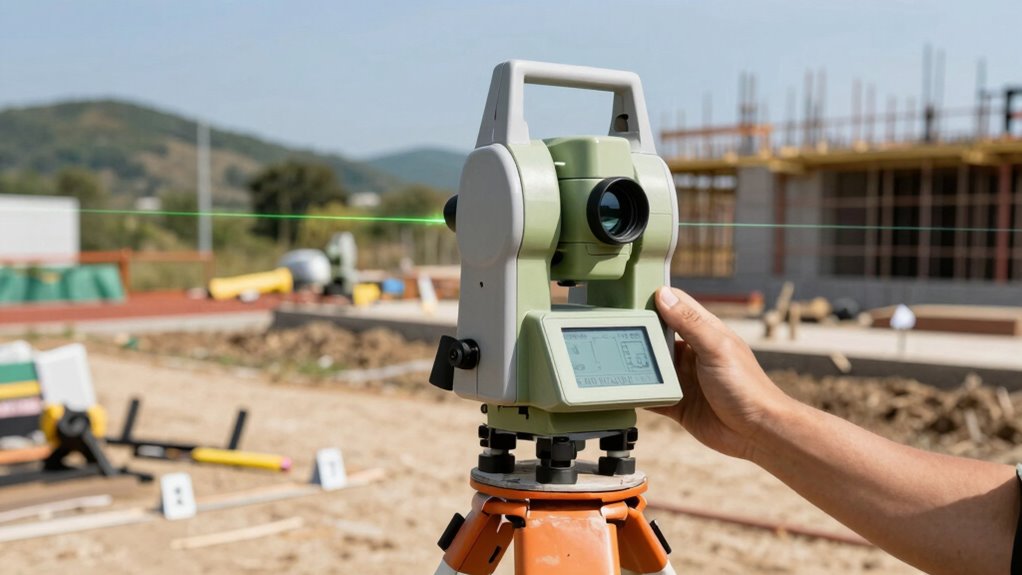 laser distance and angle measurement