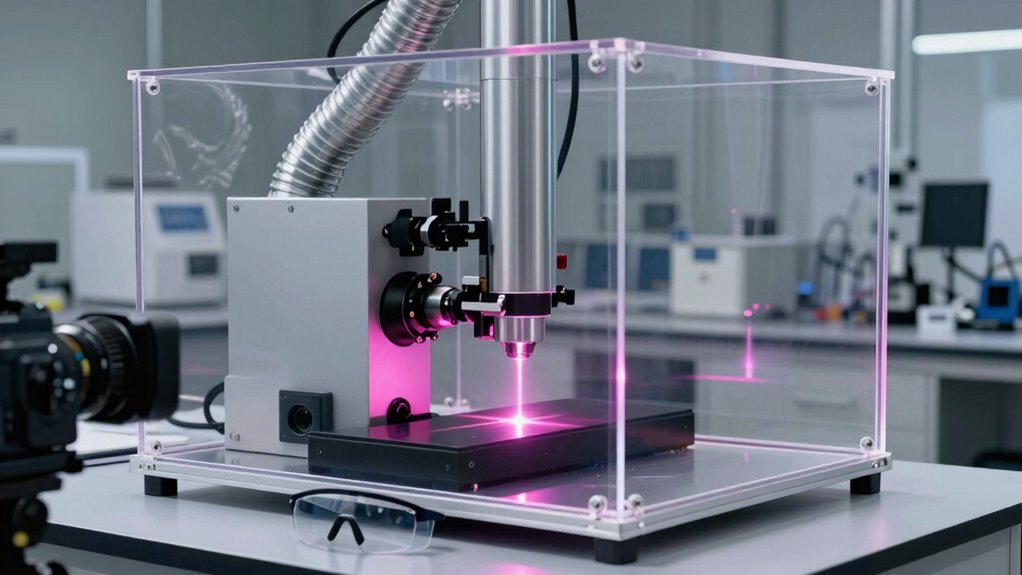 laser safety enclosure measures