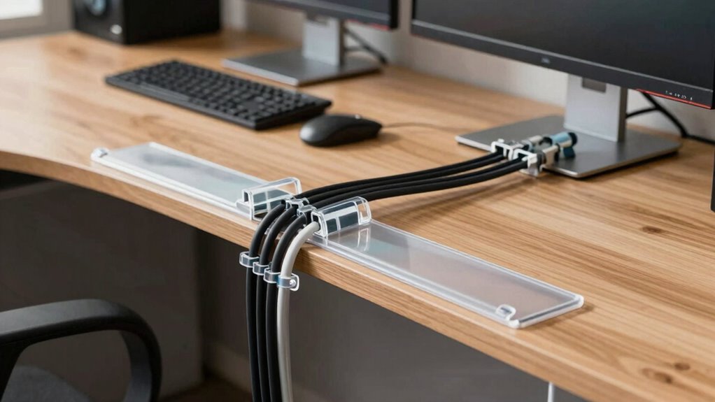 organize cables for neatness