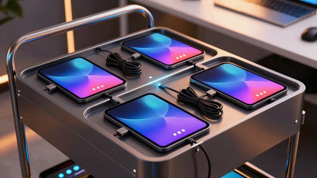 organized charging for tablets