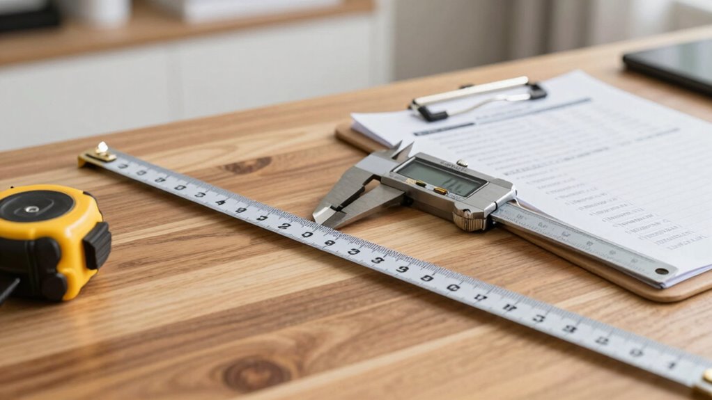 professional measurement photo setup