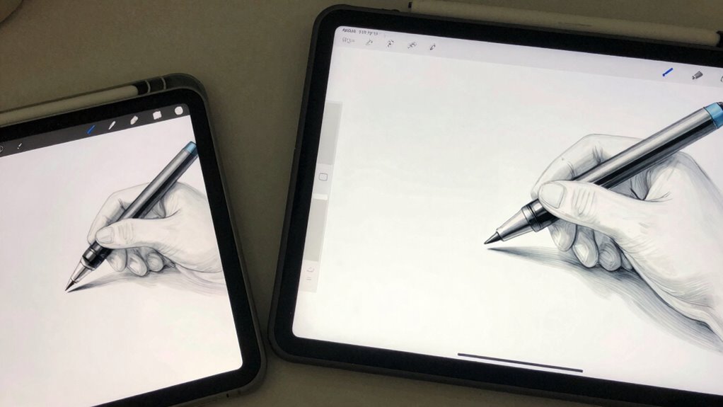 screen size enhances drawing quality