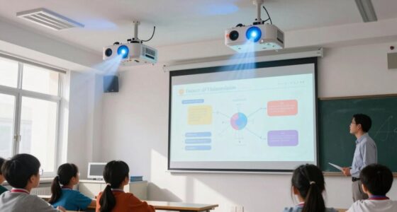 top short throw laser projectors