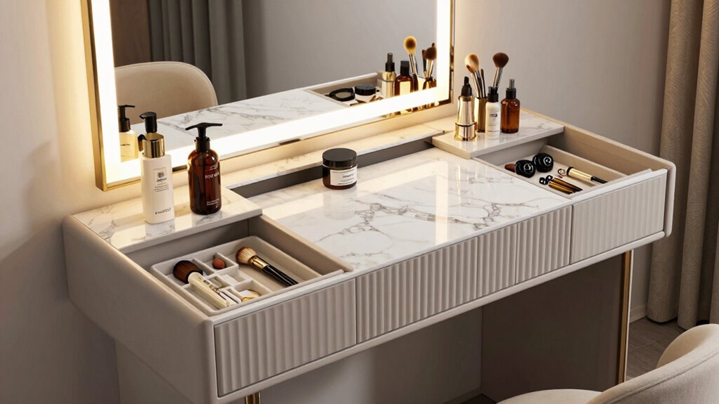 top vanity sets with storage