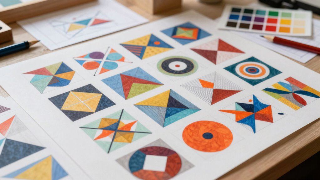 creating consistent geometric patterns