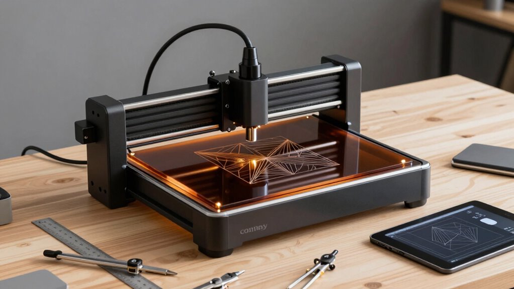 desktop laser engravers workflow