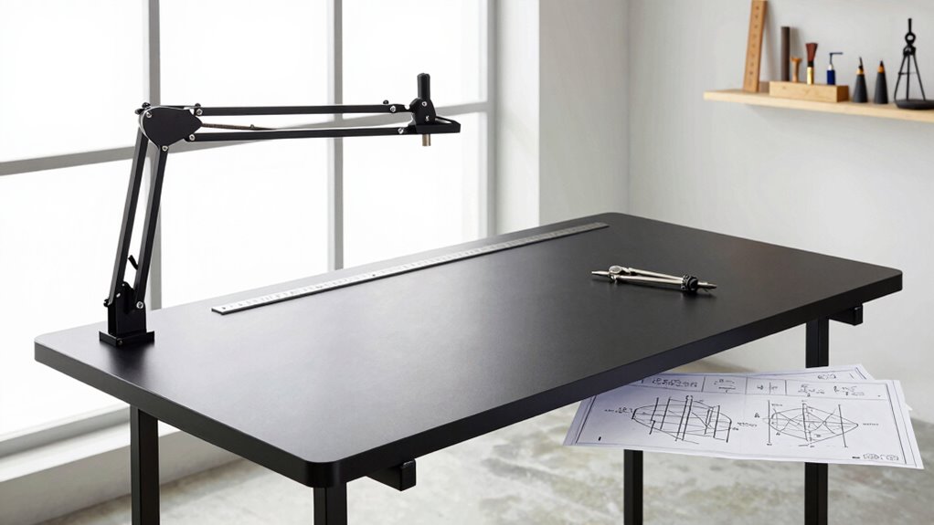 ergonomic digital drafting workspace