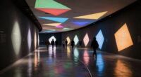 geometry guiding museum visitors