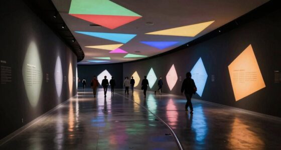 geometry guiding museum visitors
