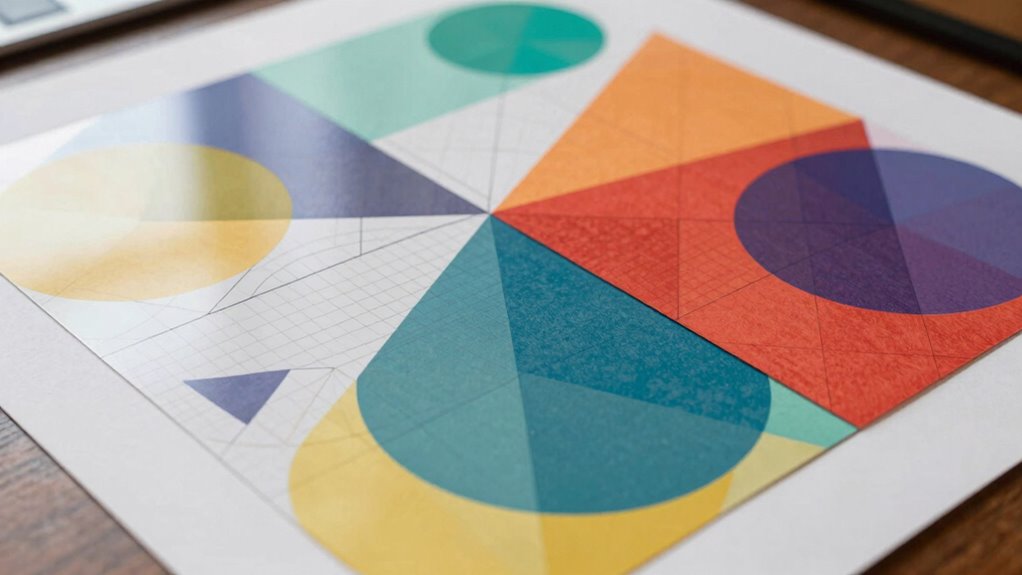 hidden geometric infographic design