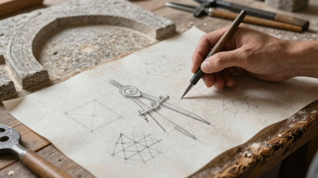 medieval geometric construction mastery