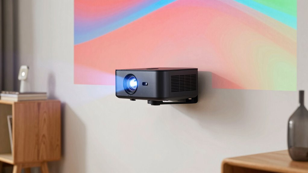 optimized short throw projector setup