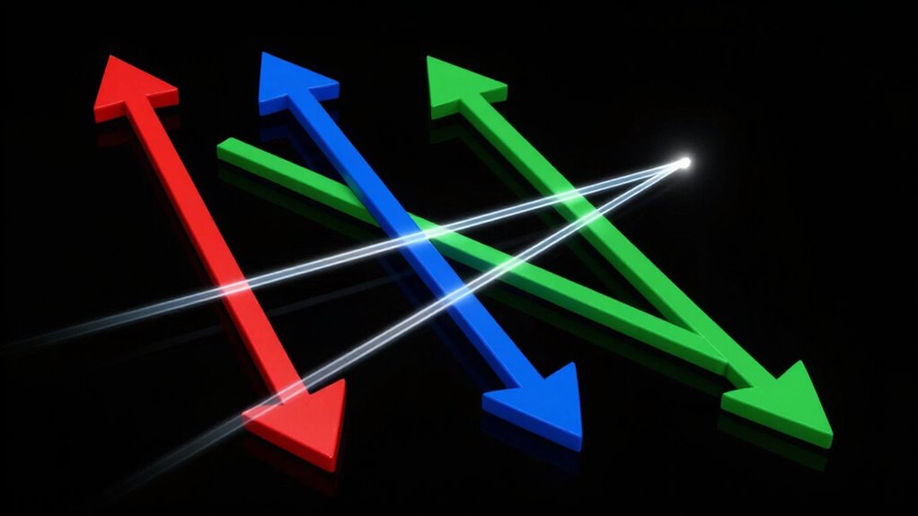 perpendicular vectors reveal orientation