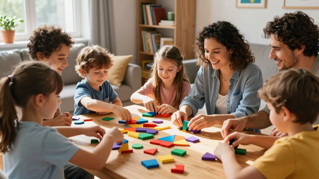 shape challenges promote family learning