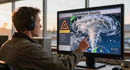 Brief Tornado Warning for part of Clackamas Co. after funnel cloud spotted near Molalla