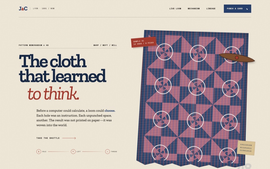 Jacquard & Card — The Cloth That Learned to Think